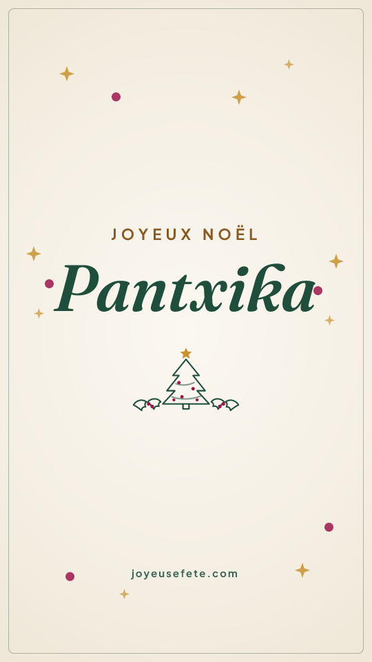 Image « Joyeux Noël Pantxika » au format story