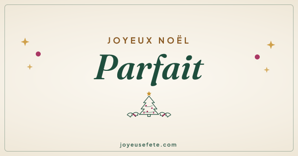 Image « Joyeux Noël Parfait » au format large