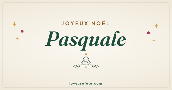 Image « Joyeux Noël Pasquale » au format large