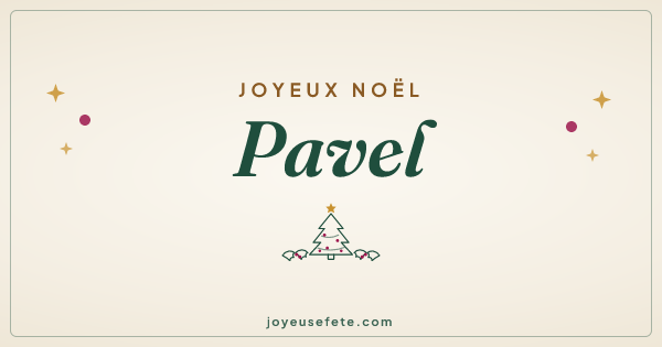 Image « Joyeux Noël Pavel » au format large