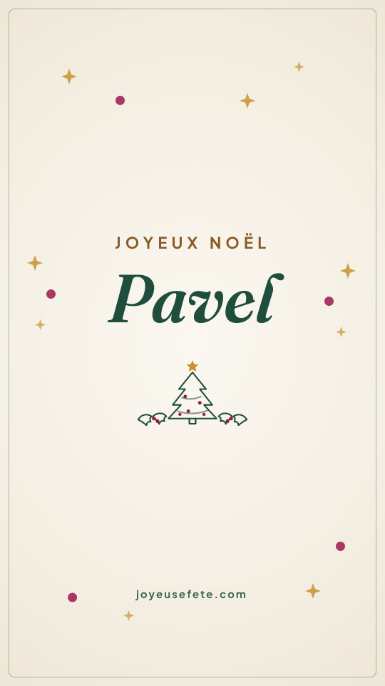 Image « Joyeux Noël Pavel » au format story