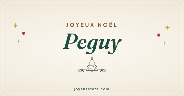 Image « Joyeux Noël Peguy » au format large