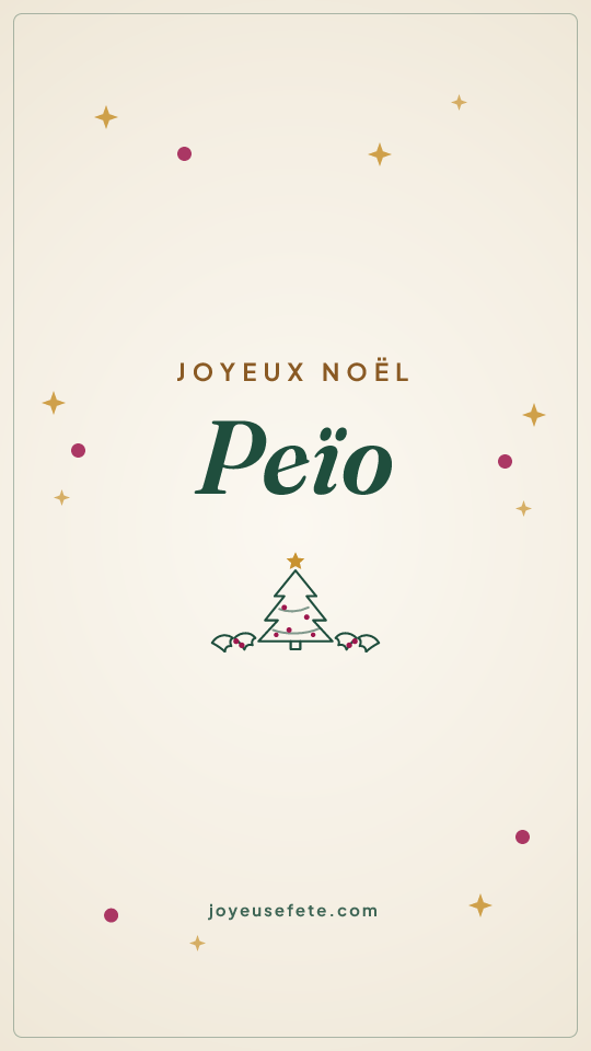 Image « Joyeux Noël Peïo » au format story