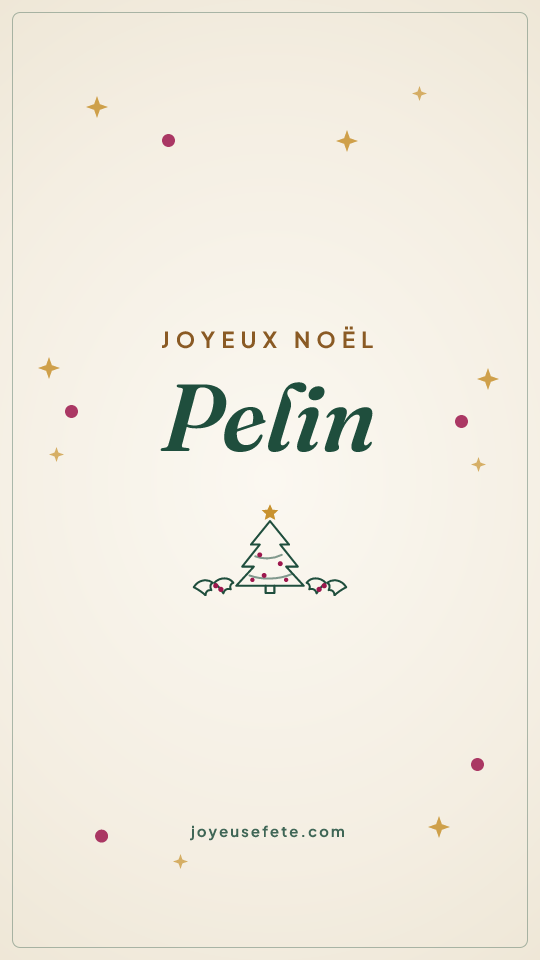 Image « Joyeux Noël Pelin » au format story