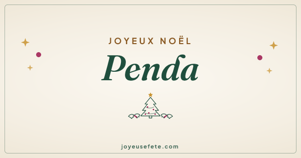Image « Joyeux Noël Penda » au format large