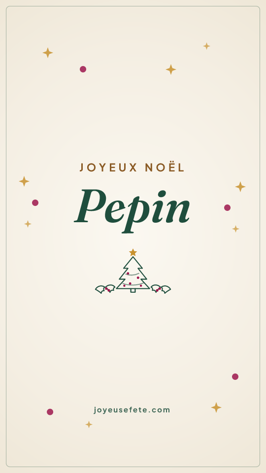 Image « Joyeux Noël Pepin » au format story