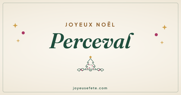 Image « Joyeux Noël Perceval » au format large