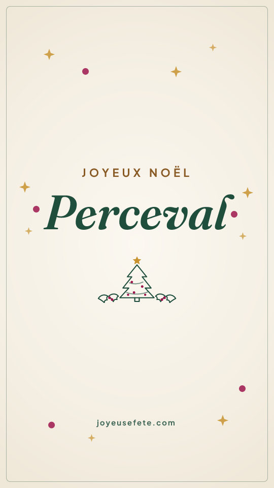 Image « Joyeux Noël Perceval » au format story