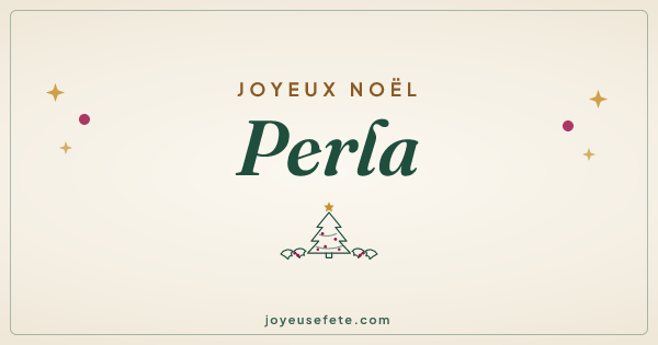 Image « Joyeux Noël Perla » au format large