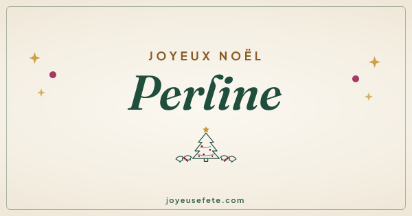 Image « Joyeux Noël Perline » au format large