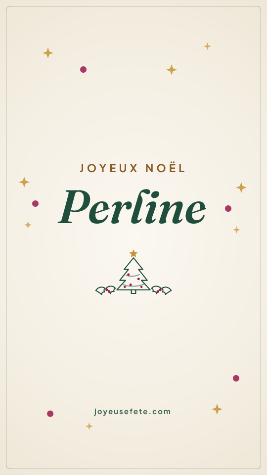 Image « Joyeux Noël Perline » au format story