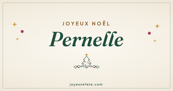 Image « Joyeux Noël Pernelle » au format large
