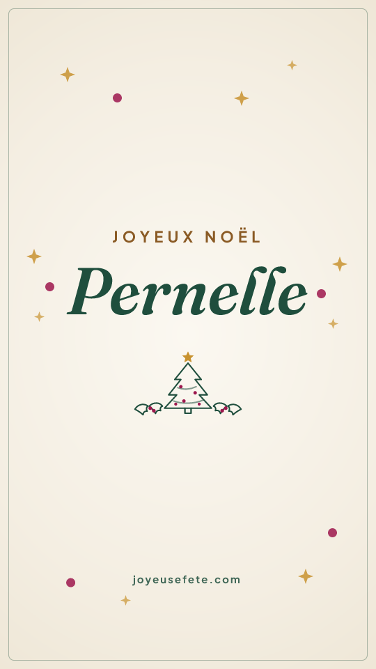 Image « Joyeux Noël Pernelle » au format story
