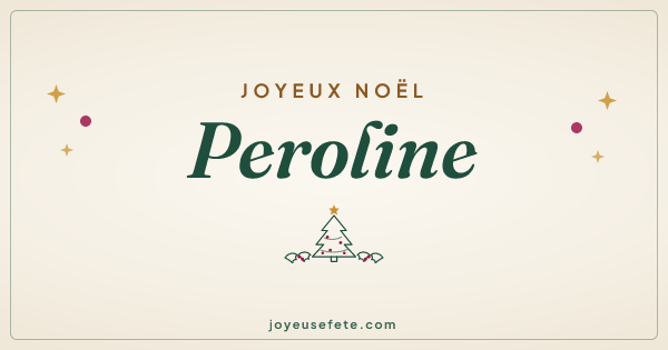 Image « Joyeux Noël Peroline » au format large