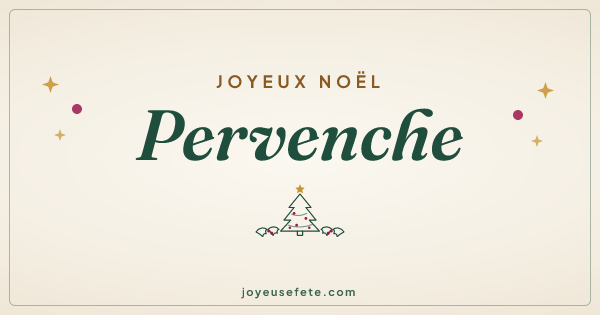 Image « Joyeux Noël Pervenche » au format large