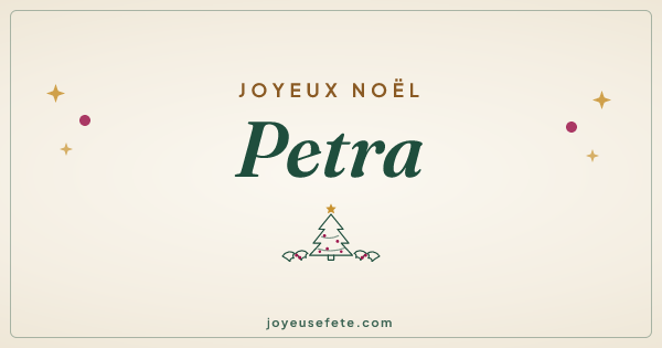 Image « Joyeux Noël Petra » au format large