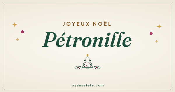Image « Joyeux Noël Pétronille » au format large