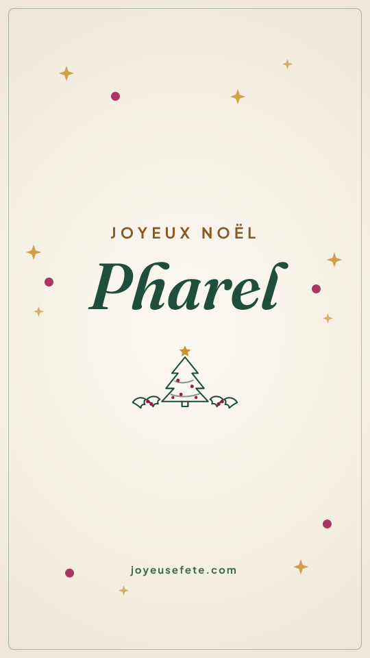Image « Joyeux Noël Pharel » au format story