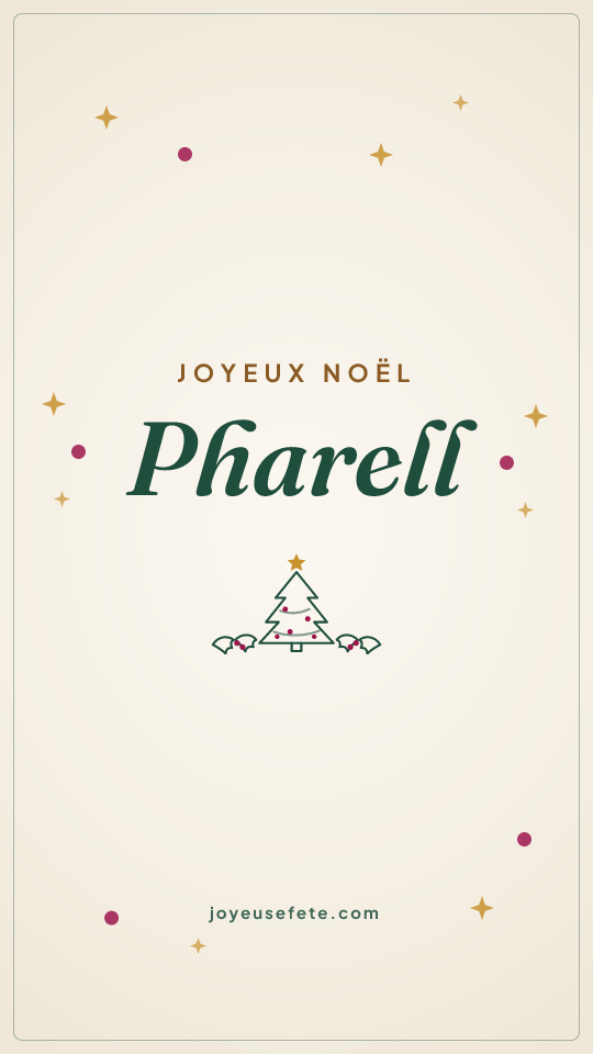Image « Joyeux Noël Pharell » au format story