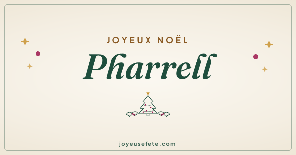 Image « Joyeux Noël Pharrell » au format large