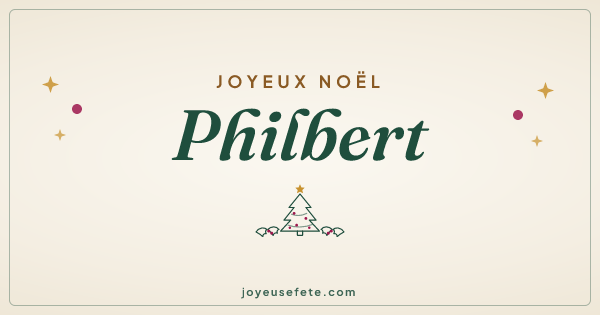 Image « Joyeux Noël Philbert » au format large