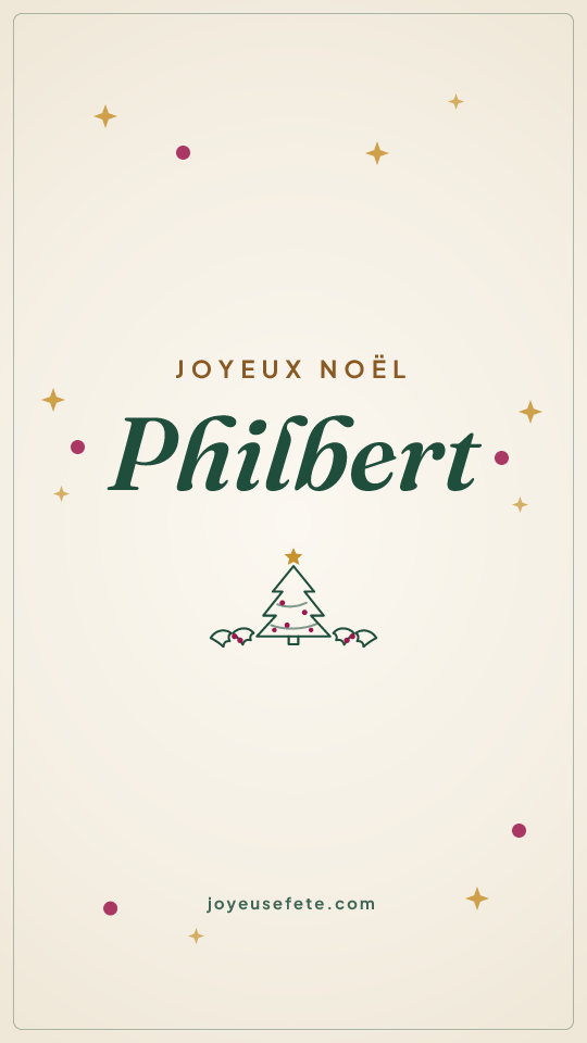 Image « Joyeux Noël Philbert » au format story