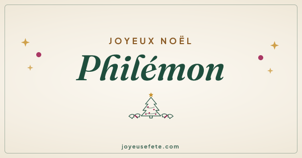 Image « Joyeux Noël Philémon » au format large