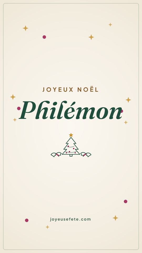 Image « Joyeux Noël Philémon » au format story