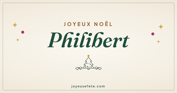 Image « Joyeux Noël Philibert » au format large
