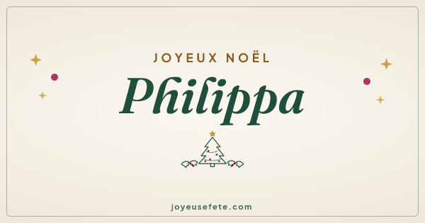 Image « Joyeux Noël Philippa » au format large