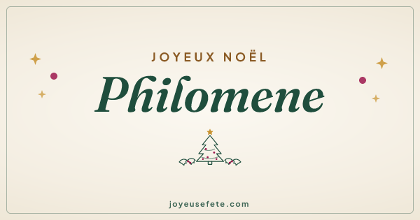 Image « Joyeux Noël Philomene » au format large