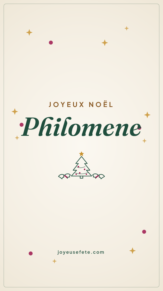 Image « Joyeux Noël Philomene » au format story