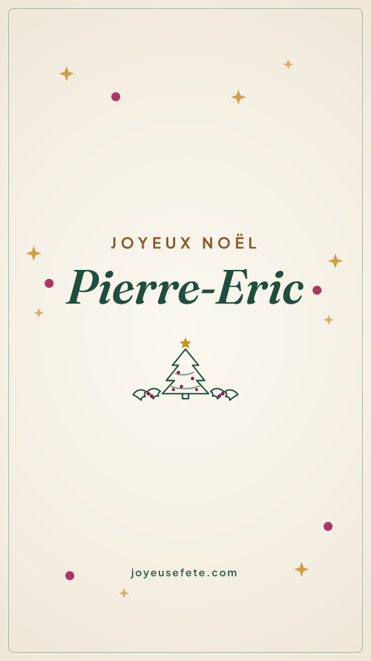 Image « Joyeux Noël Pierre-Eric » au format story