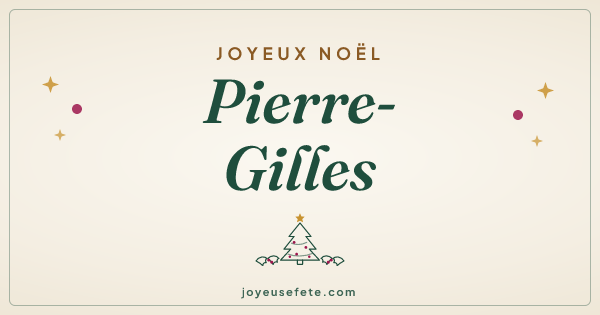 Image « Joyeux Noël Pierre-Gilles » au format large