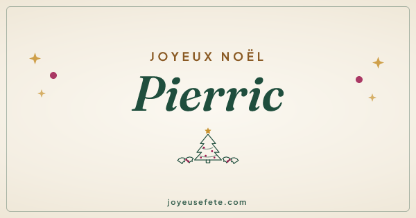 Image « Joyeux Noël Pierric » au format large