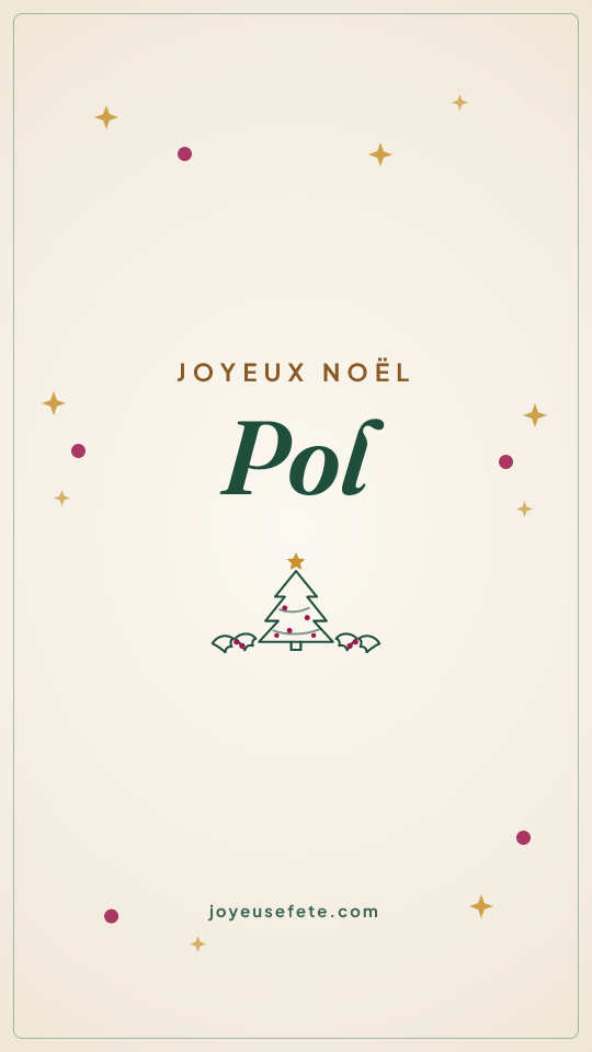 Image « Joyeux Noël Pol » au format story