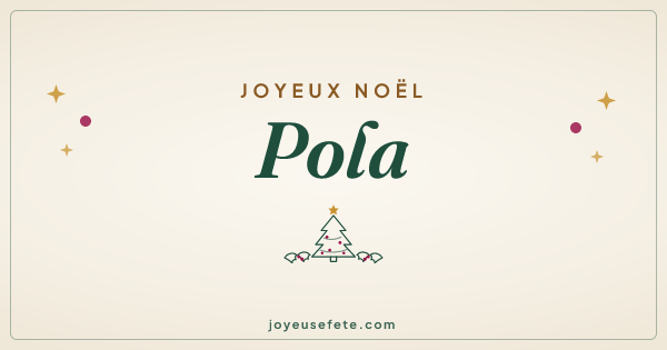 Image « Joyeux Noël Pola » au format large