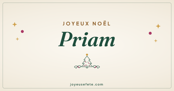 Image « Joyeux Noël Priam » au format large