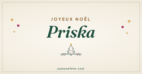 Image « Joyeux Noël Priska » au format large