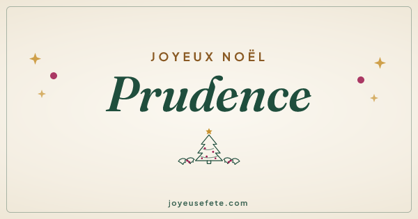 Image « Joyeux Noël Prudence » au format large