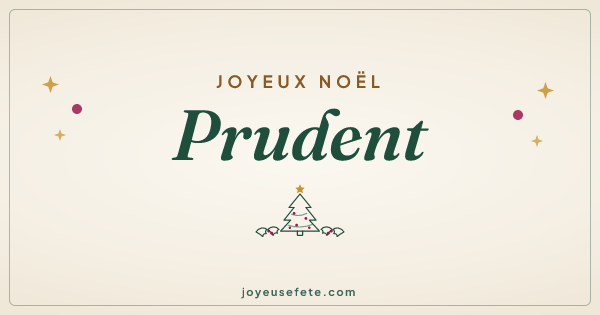 Image « Joyeux Noël Prudent » au format large