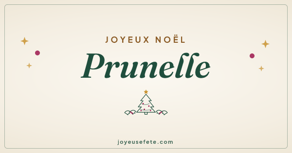 Image « Joyeux Noël Prunelle » au format large