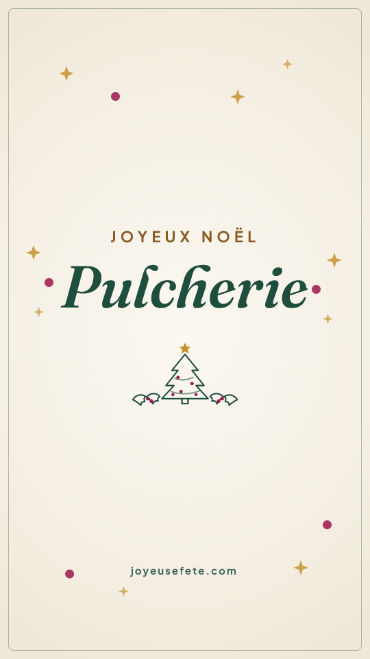 Image « Joyeux Noël Pulcherie » au format story
