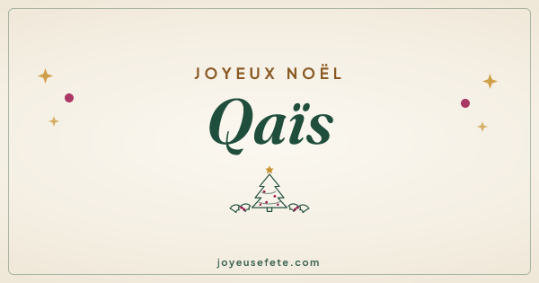 Image « Joyeux Noël Qaïs » au format large