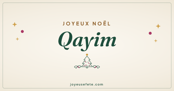 Image « Joyeux Noël Qayim » au format large