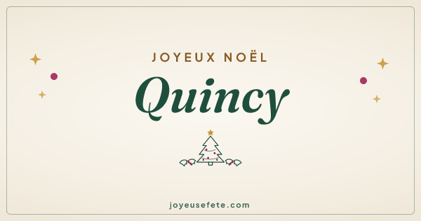 Image « Joyeux Noël Quincy » au format large
