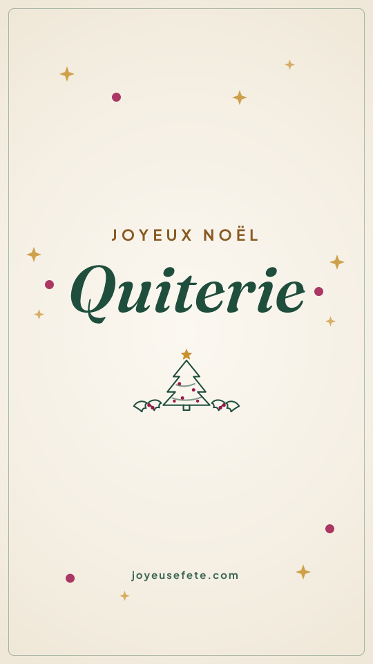 Image « Joyeux Noël Quiterie » au format story