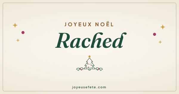 Image « Joyeux Noël Rached » au format large
