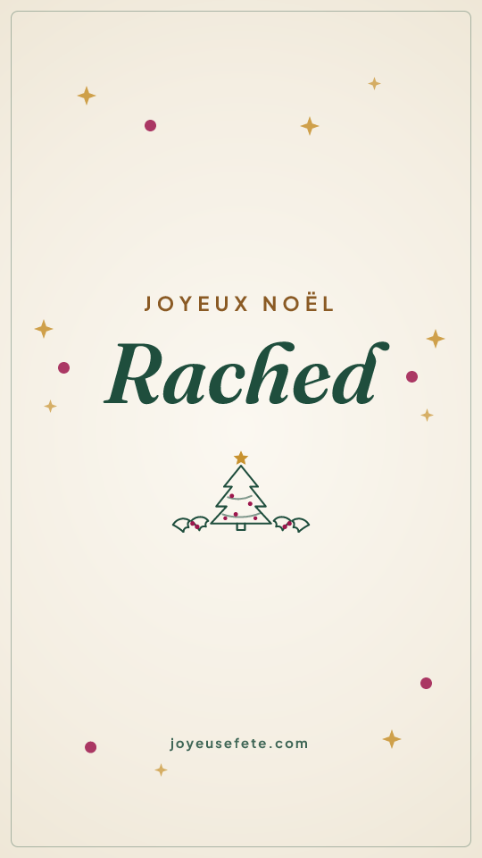 Image « Joyeux Noël Rached » au format story
