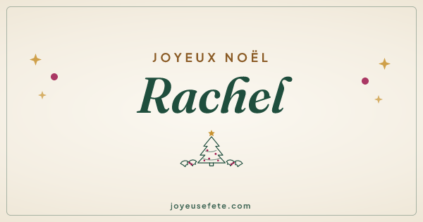 Image « Joyeux Noël Rachel » au format large